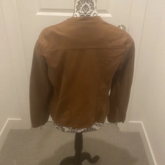 Kate and Mallory Vegan Leather Jacket size Large - Picture 2 of 7
